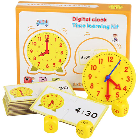 Educational Time Teaching Set with Interactive Clock